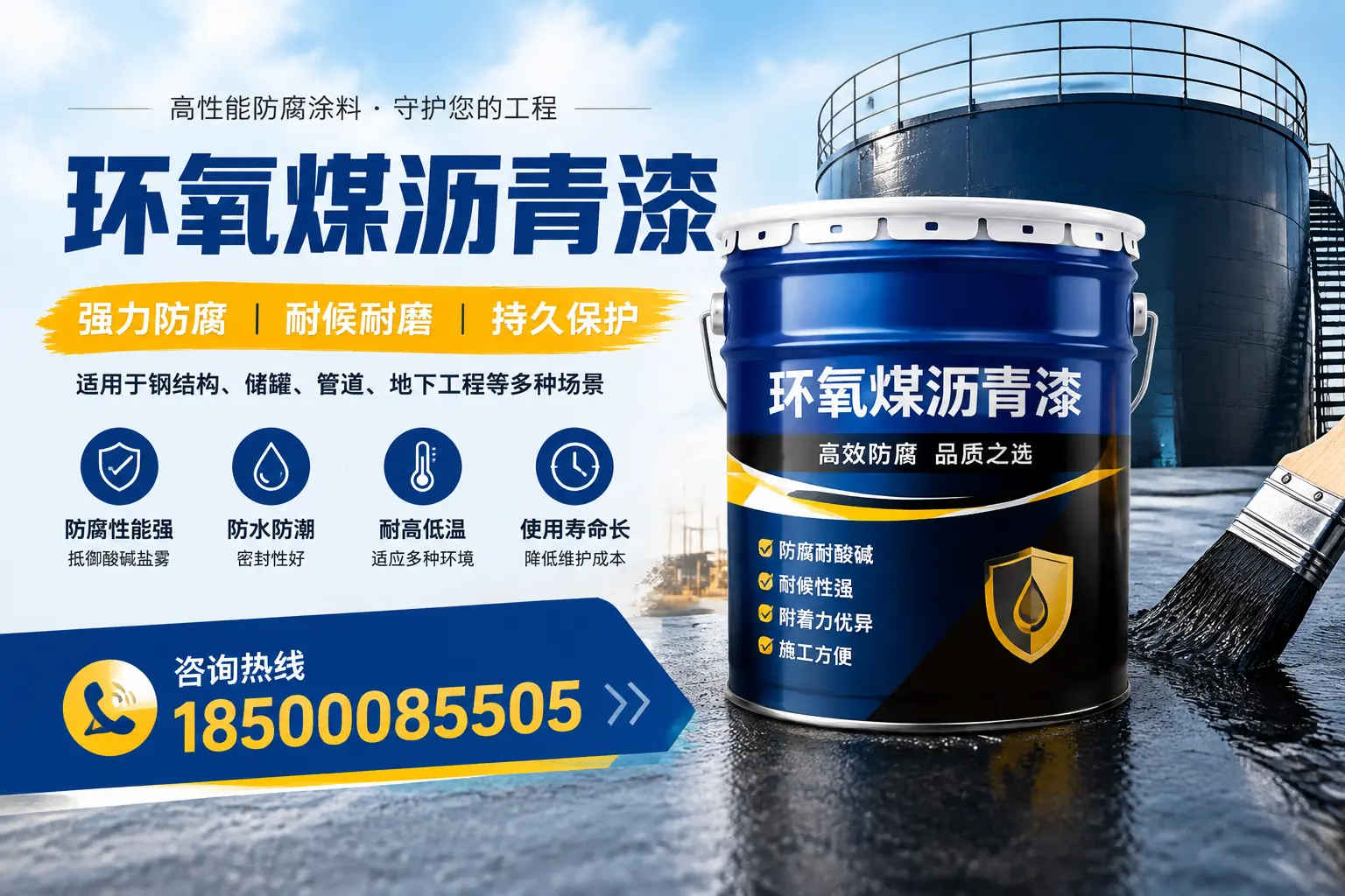 环氧煤沥青漆在工业中的应用,塔城企业的选择